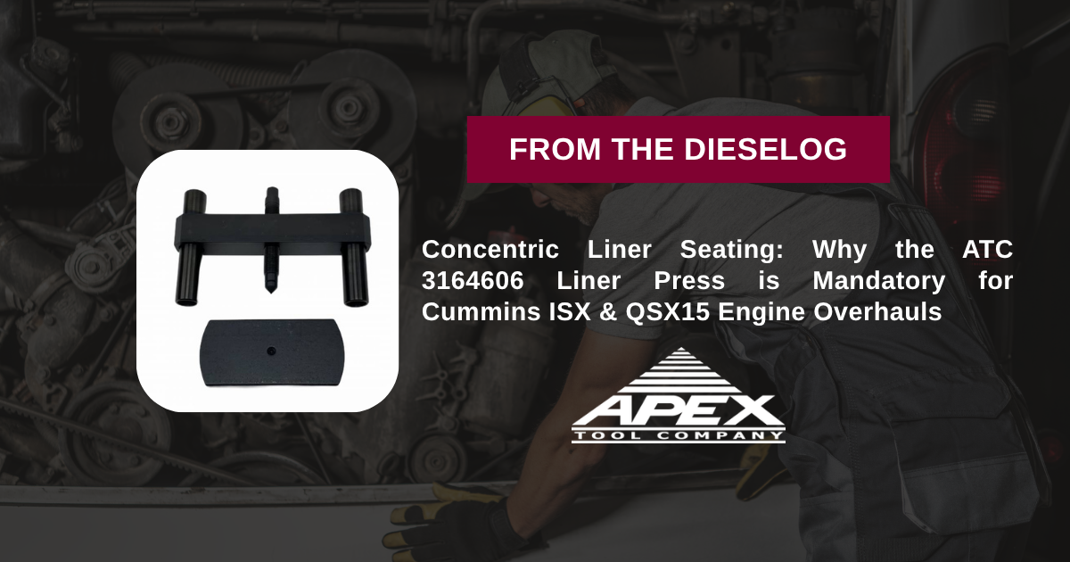 ATC 3164606 Heavy Duty Cylinder Liner Press Tool for Cummins ISX QSX15 Engines